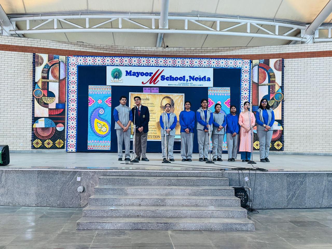 Celebrating Constitution Day at Mayoor School, Noida